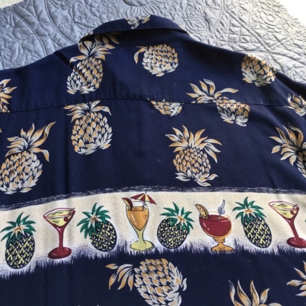Pierre Cardin Hawaiian short sleeve shirt XL - Picture 5 of 6